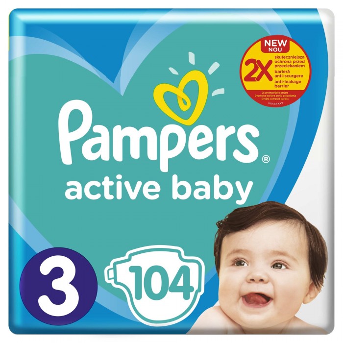 Pampers nr 3 x104 buc