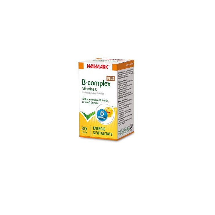 B Complex  vitamina C Plus, 30 tb,Walmark