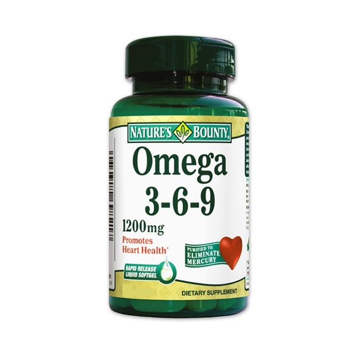 Natural Bounty Omega 3-6-9, 60 tablete, Walmark