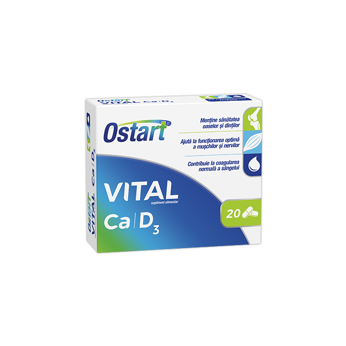 Ostart vital CaD3 x 20 cpr