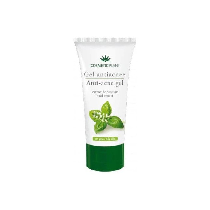 Cosmetic plant gel antiacnee cu busuioc