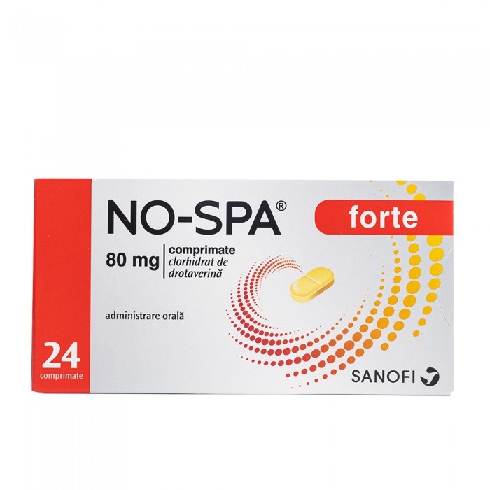 No-Spa Forte 80mg 1bl x 24 cp, Sanofi Romania S.R.L. - Romania