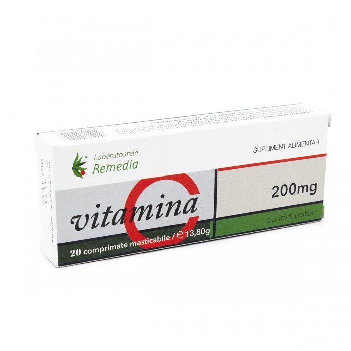 Vitamina C 200mg 2bls x 10 cpr