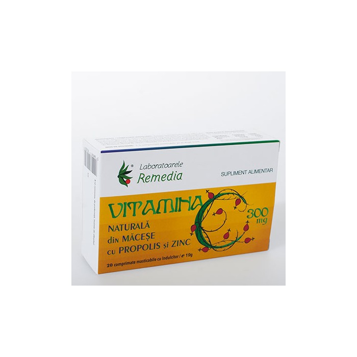 Vitamina C 300 macese &propolis 2bls x 10 cpr