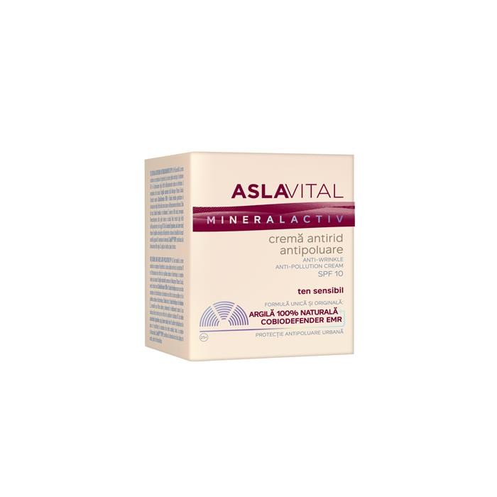 Aslavital crema antirid antipoluare spf10 x 50 ml