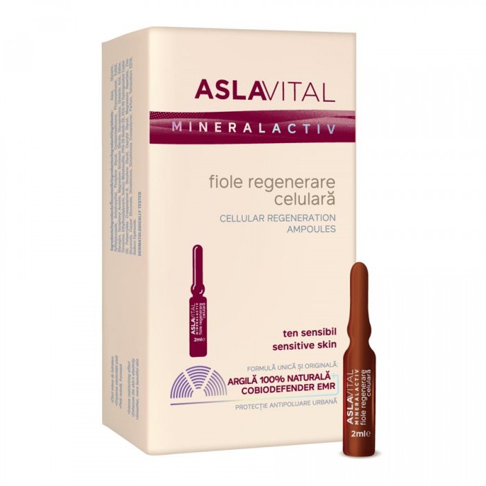 Aslavital fiole pentru regenerare celulara, 7 fiole x 2 ml, Farmec