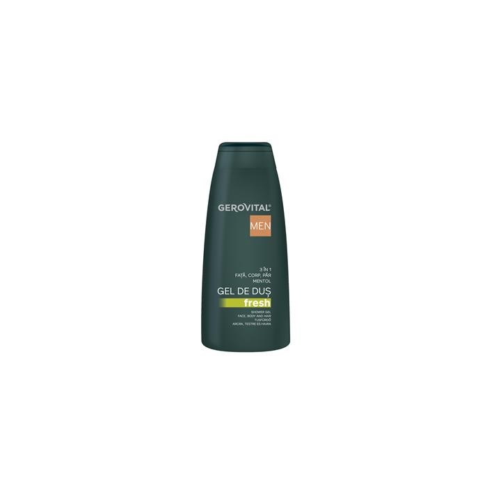 Gerovital men gel de dus fresh 3 in 1 x 400 ml