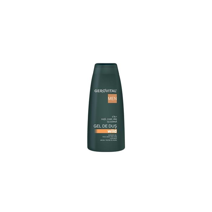 Gerovital men gel de dus wild 3 in 1 x 400 ml