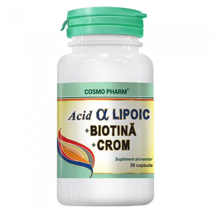 Acid Alfa LipoicBiotinaCr x 30 cps