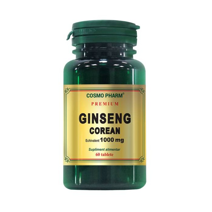 Ginseng Corean 1000 mg, Premium, 60 capsule, Cosmopharm