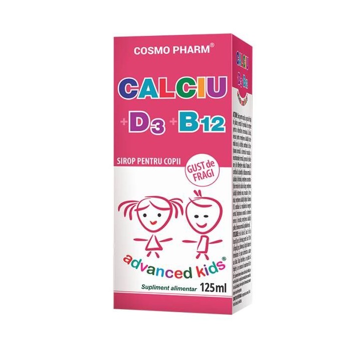 Calciu D3B12 premium sirop 125 ml