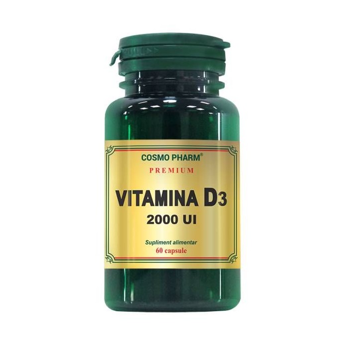 Vitamina D3 2000 ui premium x 60 cps
