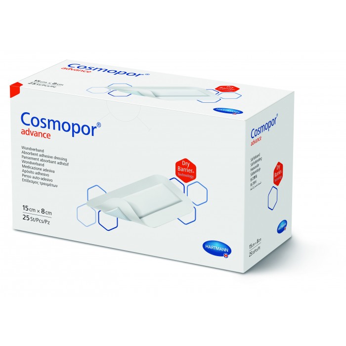 Cosmopor advance 15 x 8 cm  x 25 buc - plasture steril