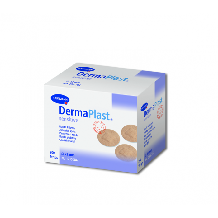 Dermaplast sensitive spots x 200 buc - plasturi post injectie rotunzi