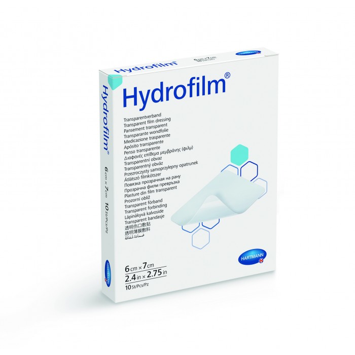 Hydrofilm 6 x 7 cm x 10 buc - plasture steril transparent