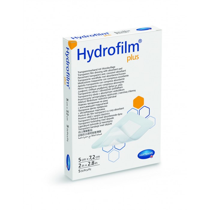 Hydrofilm plus 5 x 7,2 cm x 50 buc - plasture transparent