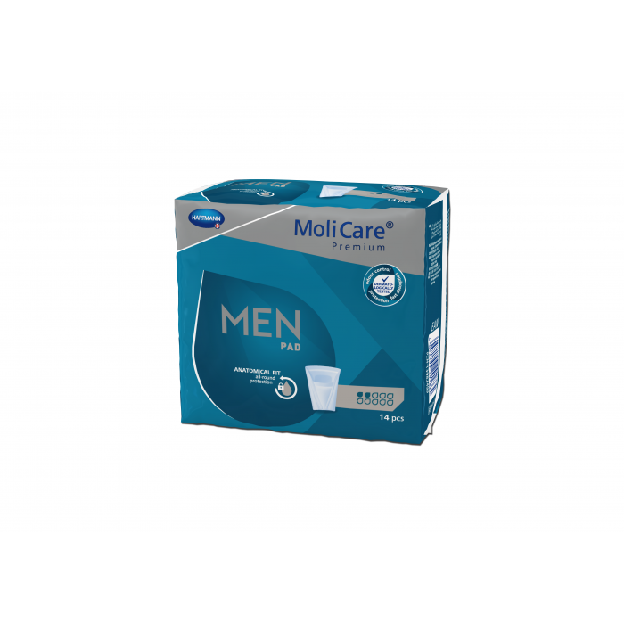 Molicare prem. men pad 2 pic. - tampoane pt.incontinenta usoara