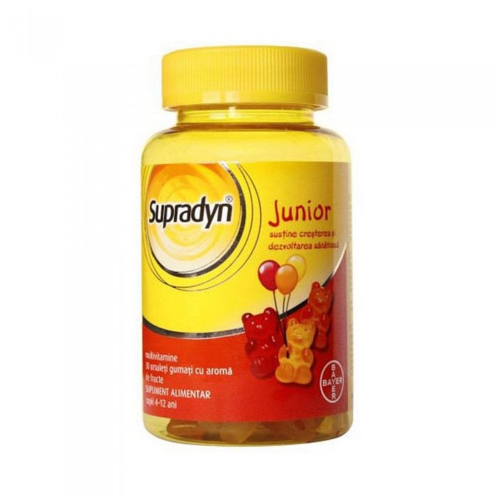 Supradyn junior, vitamine gumate, 30 cpm, Bayer