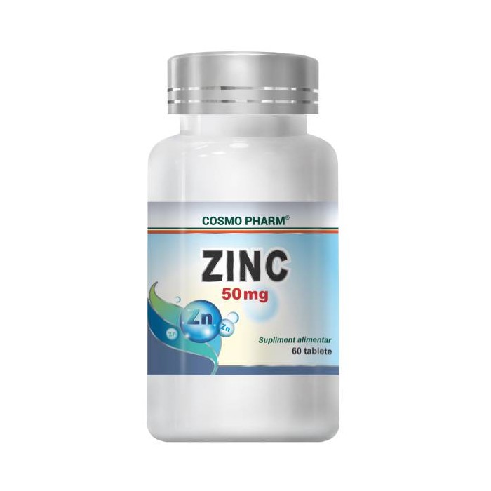 Zinc 50 mg,  60 tablete, Cosmo Pharm