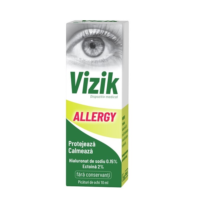 Picaturi pentru ochi Vizik Allergy, 10 ml, Zdrovit