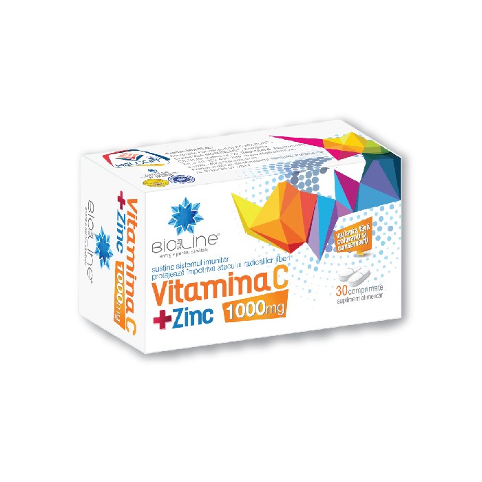 Vitamina C 1000mg  Zn x 30 cpr