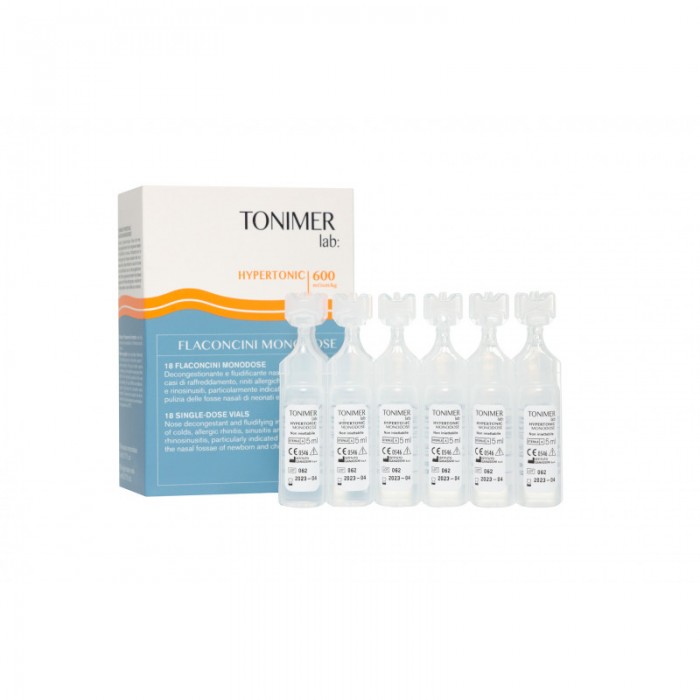 Solutie hipertonica Tonimer 5 ml, 18 monodoze, Dermofarm