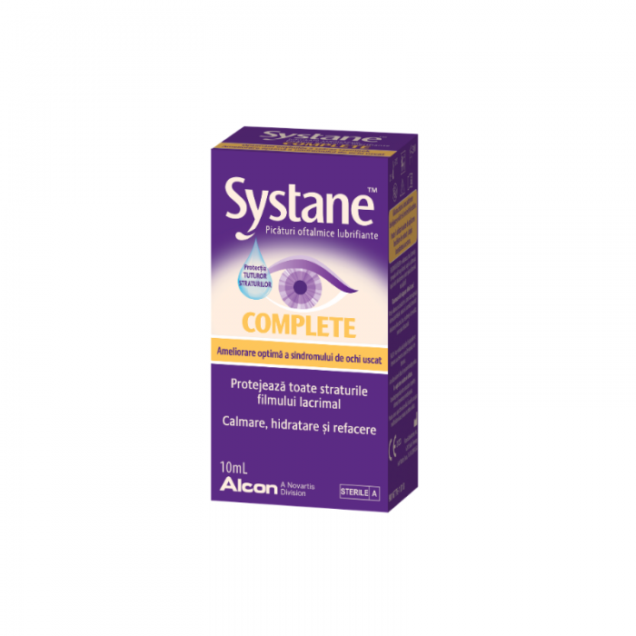 Systane complete picaturi oftalmice lubrifiante x 10 ml