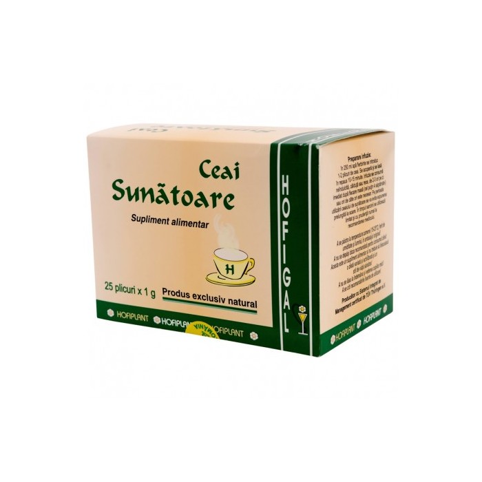 Sunatoare ceai 25 plicuri x 1g