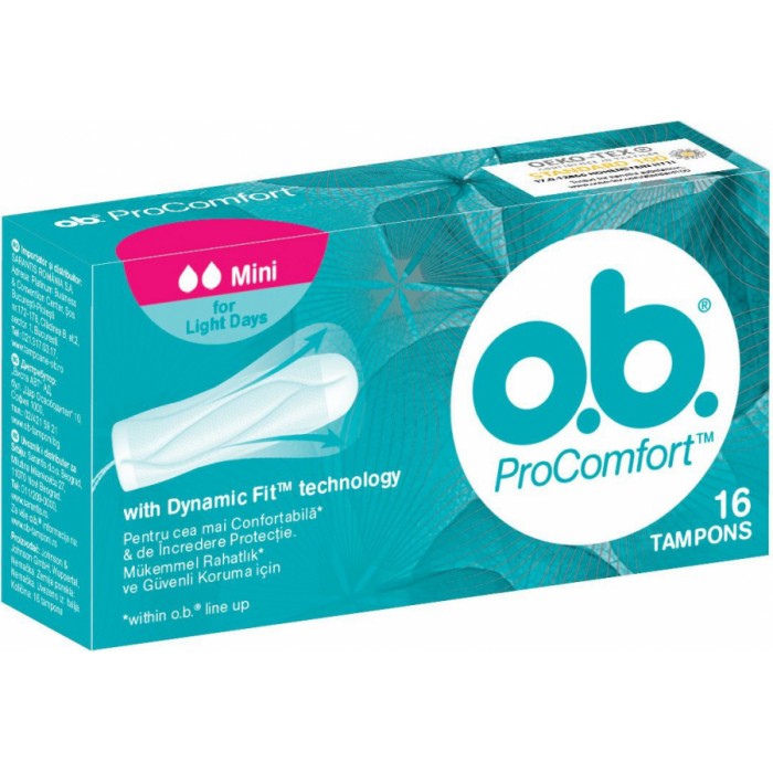 O.B. Procomfort mini, 16 buc, Johnson & Johnson