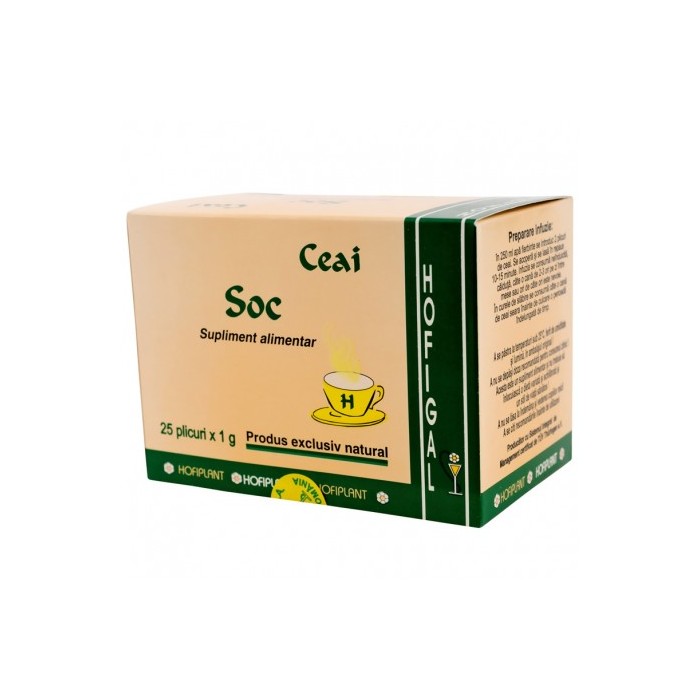 Soc ceai 25 plicuri x 1g