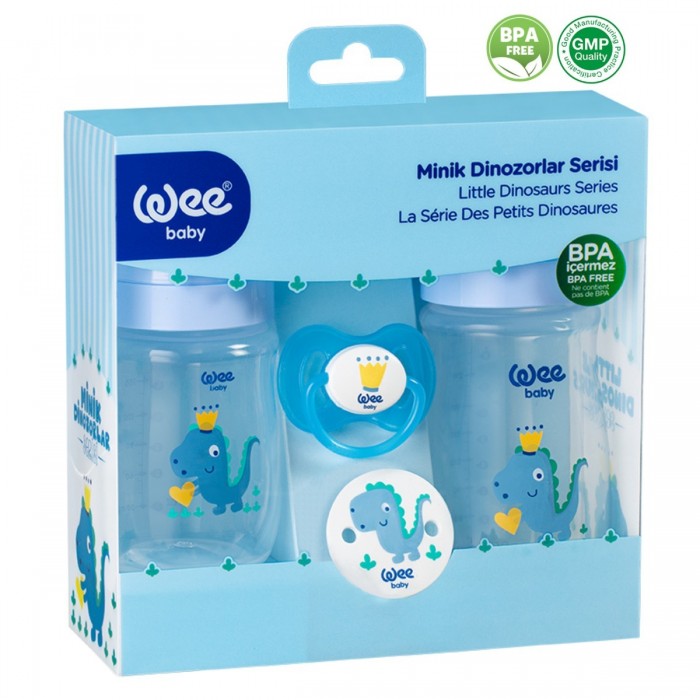 Set cadou Dino albastru, cod 197, Wee baby