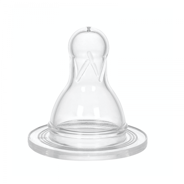 Set de doua tetine din silicon rotunde, anticolici, nr. 2, cod 299, Wee Baby