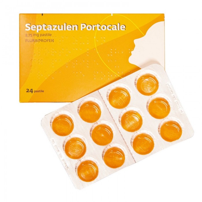 Septazulen portocale 8,75mg x 24 past, Pharma Net Solutions Srl