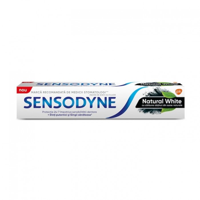 Pasta de dinti Sensodyne Natural White, 75 ml, Glaxo