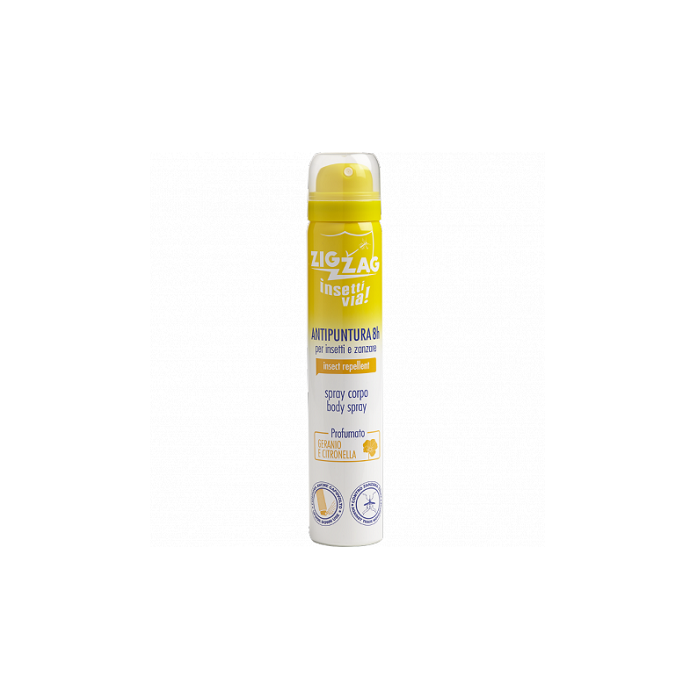 Zig Zag Spray de corp impotriva tantarilor si capuselor Geranio & Citronella, 100 ml, Deisa Ebano