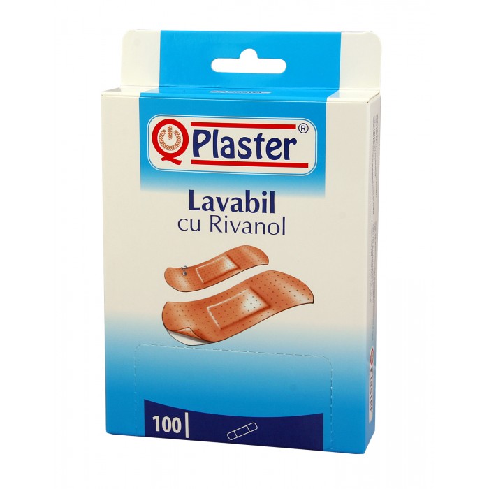 Qplaster plasturi lavabil cu rivanol  x 100 buc