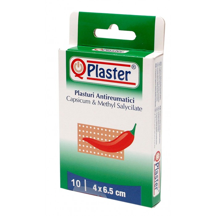 Qplaster plasturi antireumatici mici cu capsicum si methyl salycilate  x 10 buc