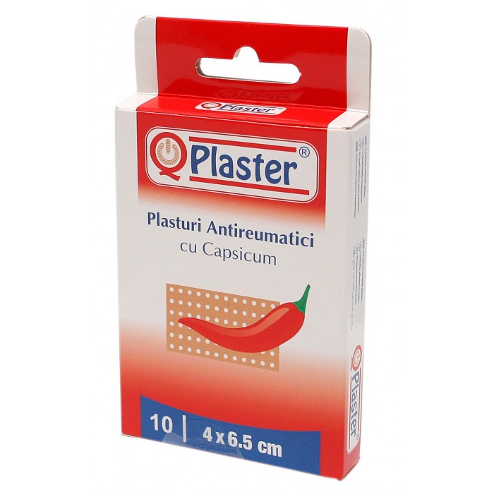 Qplaster plasturi antireumatici mici cu capsicum  x 10 buc