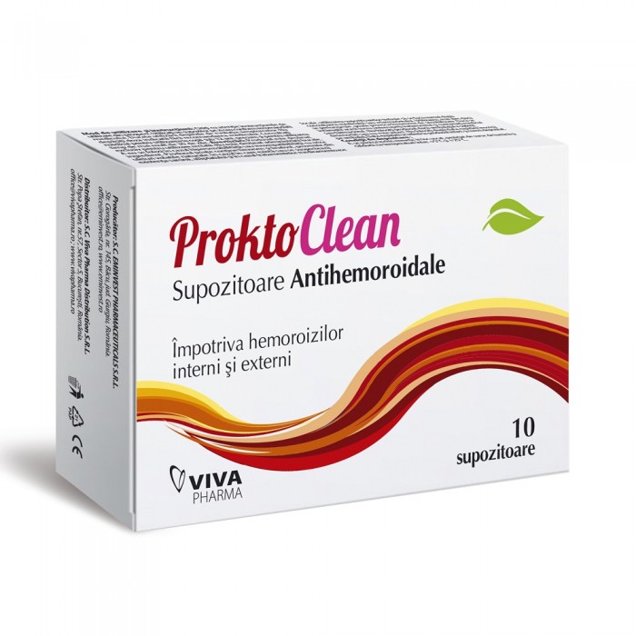 Proktoclean supozitoare antihemoroidale x 10 sup