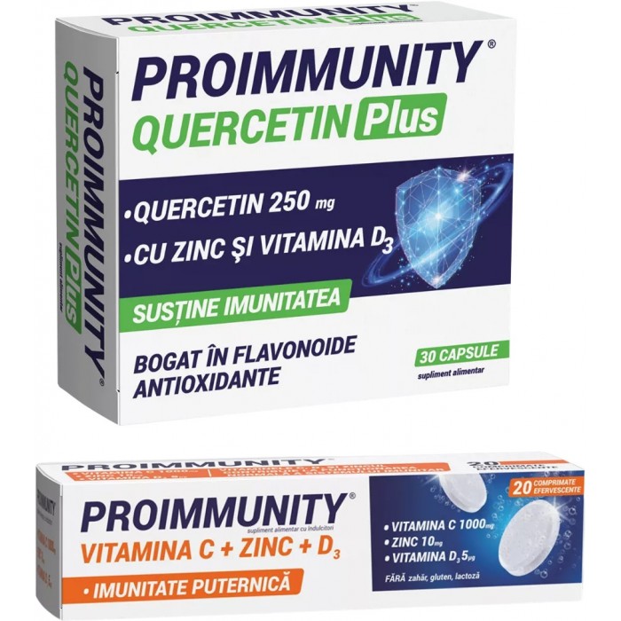 Proimmunity quercetin plus, 30 capsule  Proimmunity, 20 comprimate efervescente