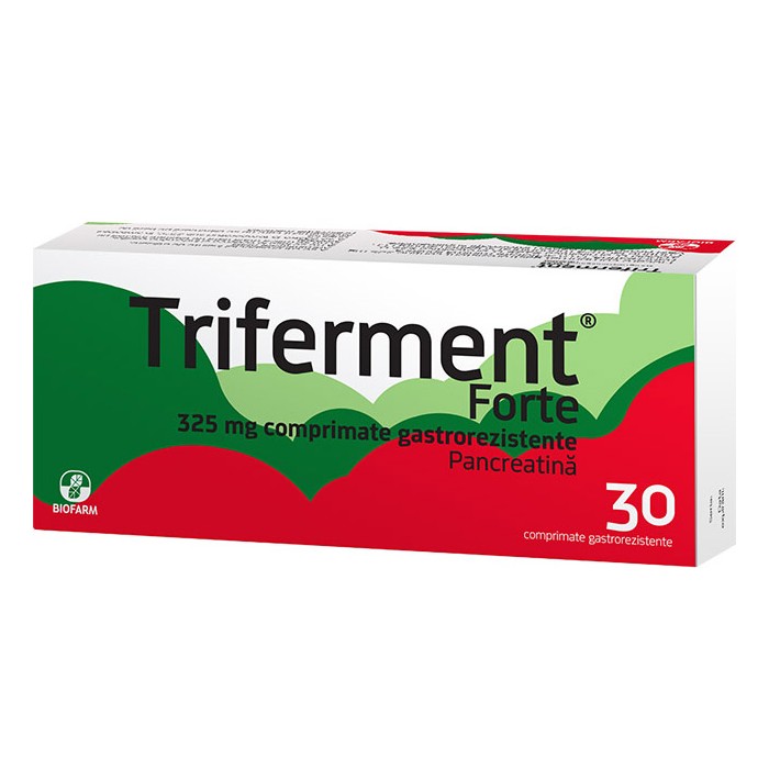 Triferment forte 325mg x 30 cpr, Biofarm Sa Romania