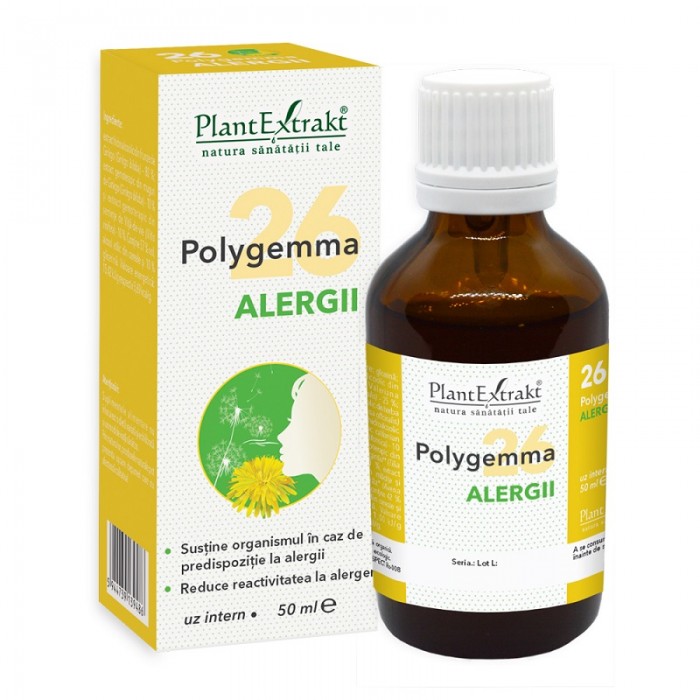 Polygemma nr. 26 (alergii), 50 ml, Plantextrakt