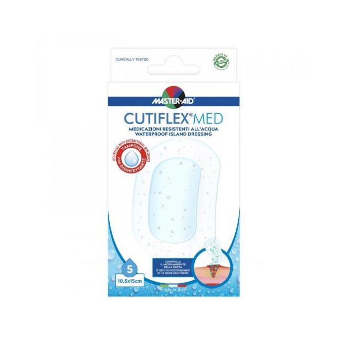 Plasturi Cutiflex Med 10,5x15 cm x 5buc cod 11,68