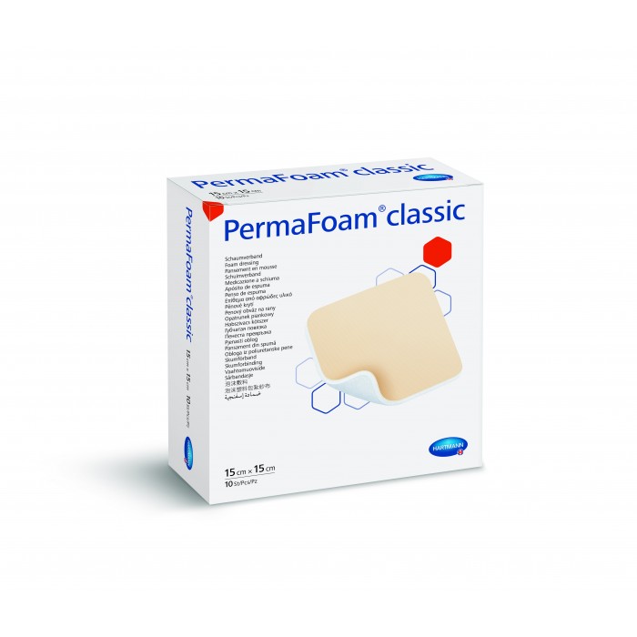 Permafoam classic 15 x 15 cm x 10 buc - pansament din spuma