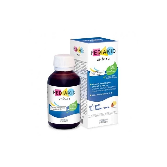 Pediakid omega 3 DHA&vitamines sirop, 125ml, Lab Ineldea