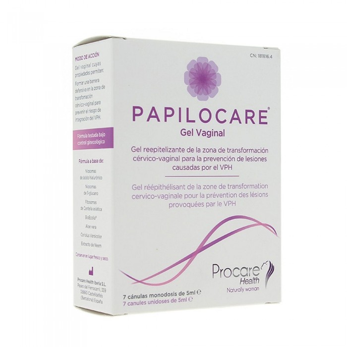 Papilocare gel vaginal x 5 ml x 7 canule, Gedeon-Richter