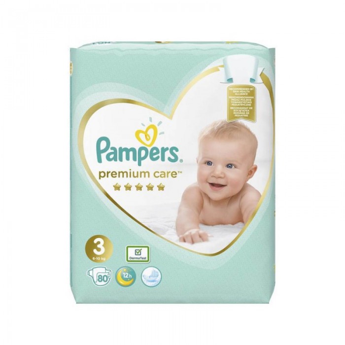 Pampers nr 3 premium care x 80 buc