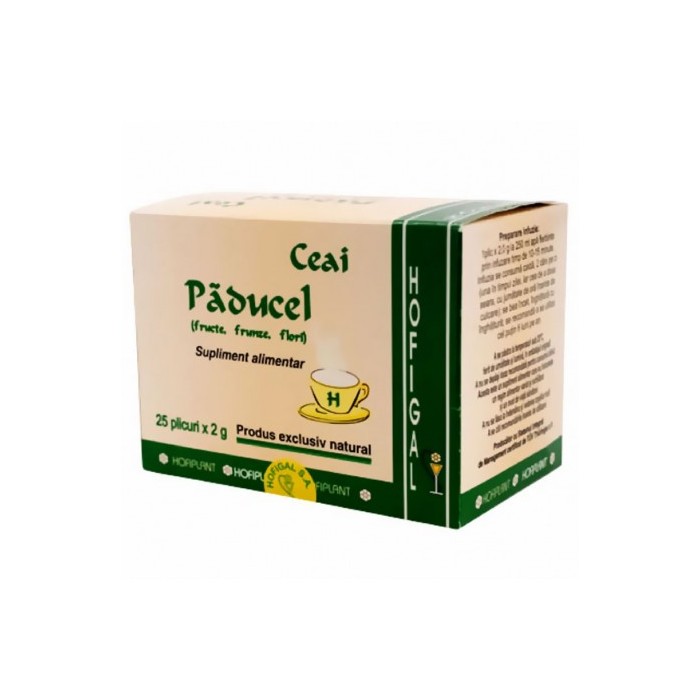 Paducel (fructe,frunze,flori) ceai 25 plicuri x 2g