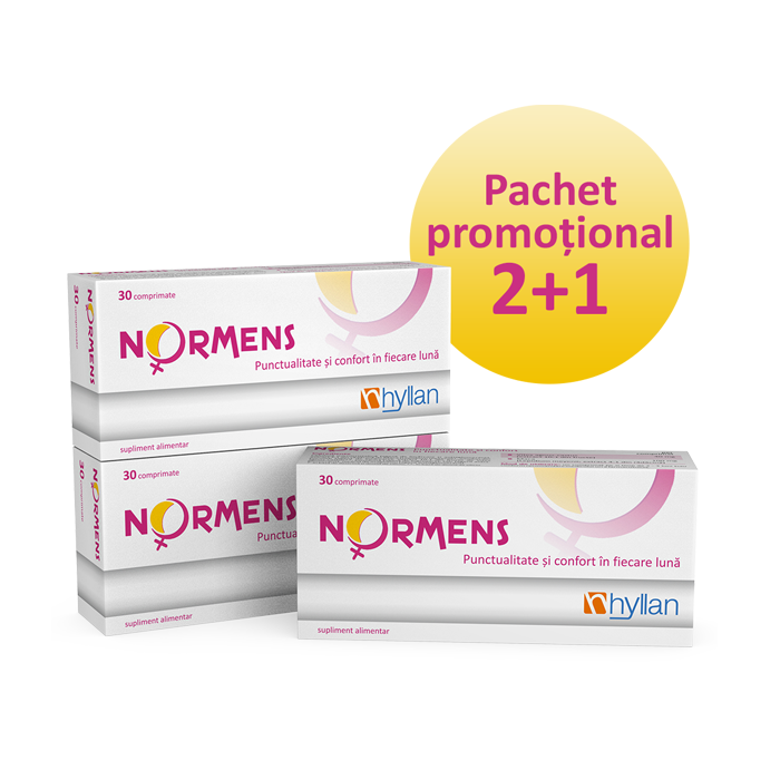 Pachet promotional Normens 21 gratuit, 3 x 30 de comprimate, Hyllan