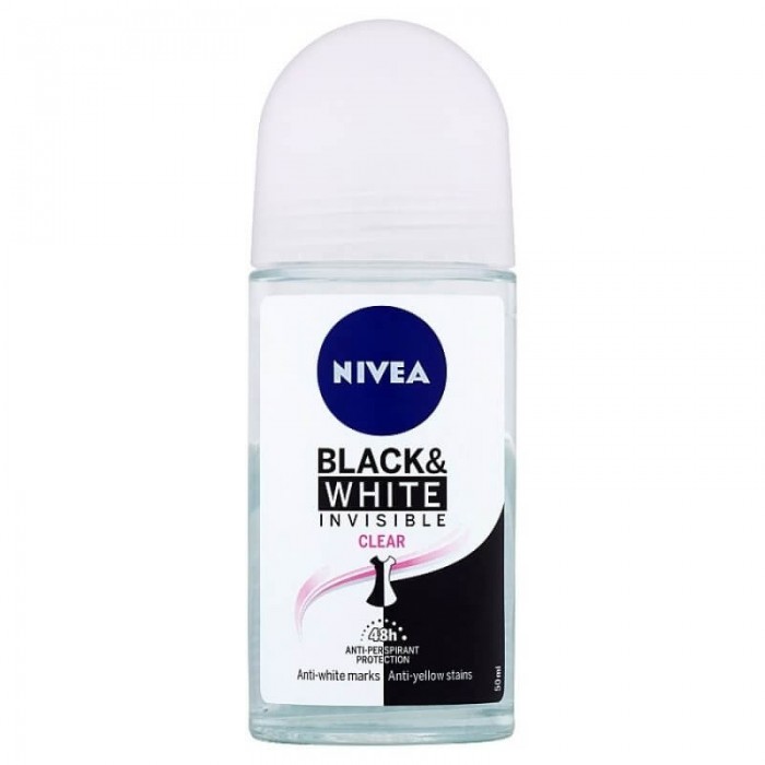 Nivea Roll-On W Black&White Inv Clear, 50 ml, Beiersdorf Medical